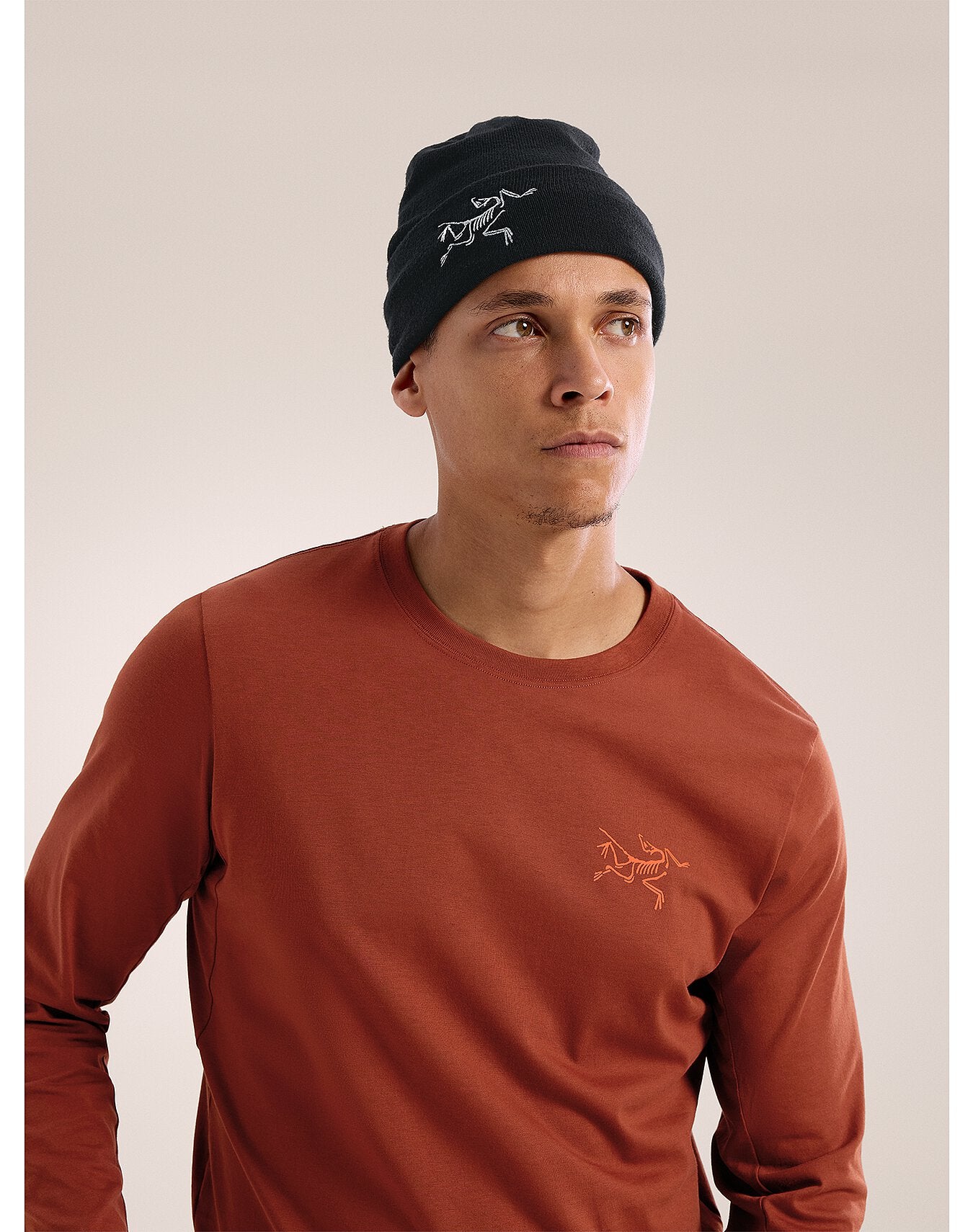 ARC'TERYX EMBROIDERED BIRD TOQUE BLACK