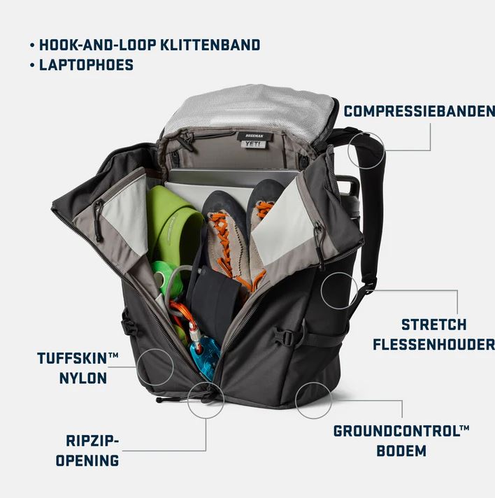 YETI  Ranchero™ Rugzak van 22 L Black